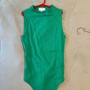 Green Tank Top Bodysuit medium